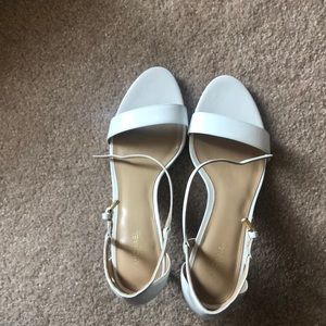 White low heel. New without tags